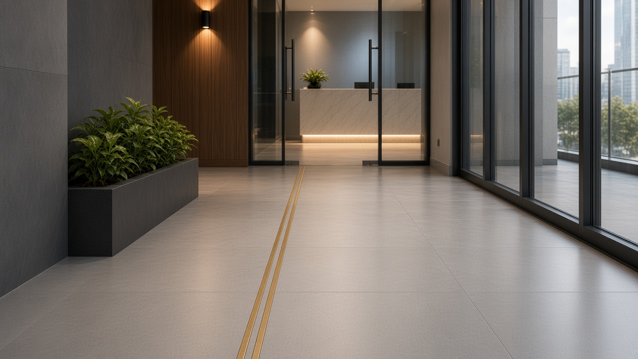 Office entrance floor