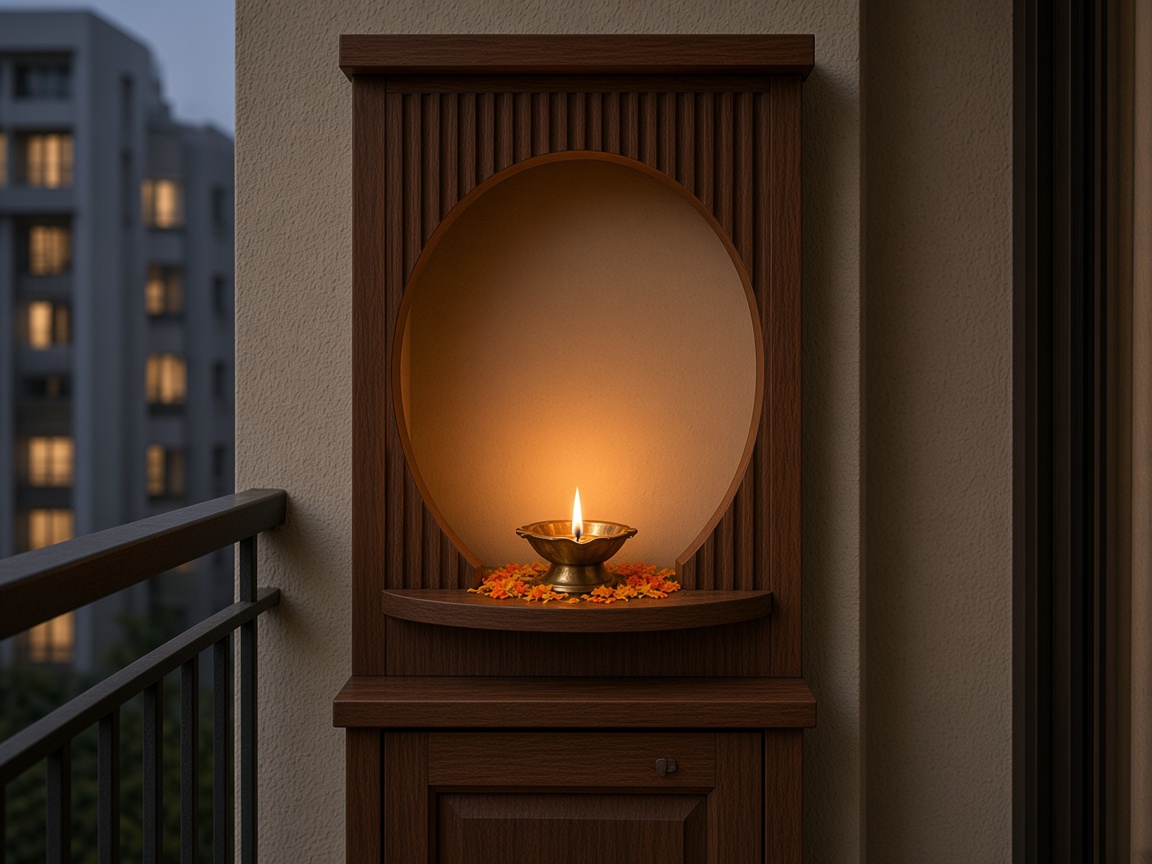 Balcony pooja niche