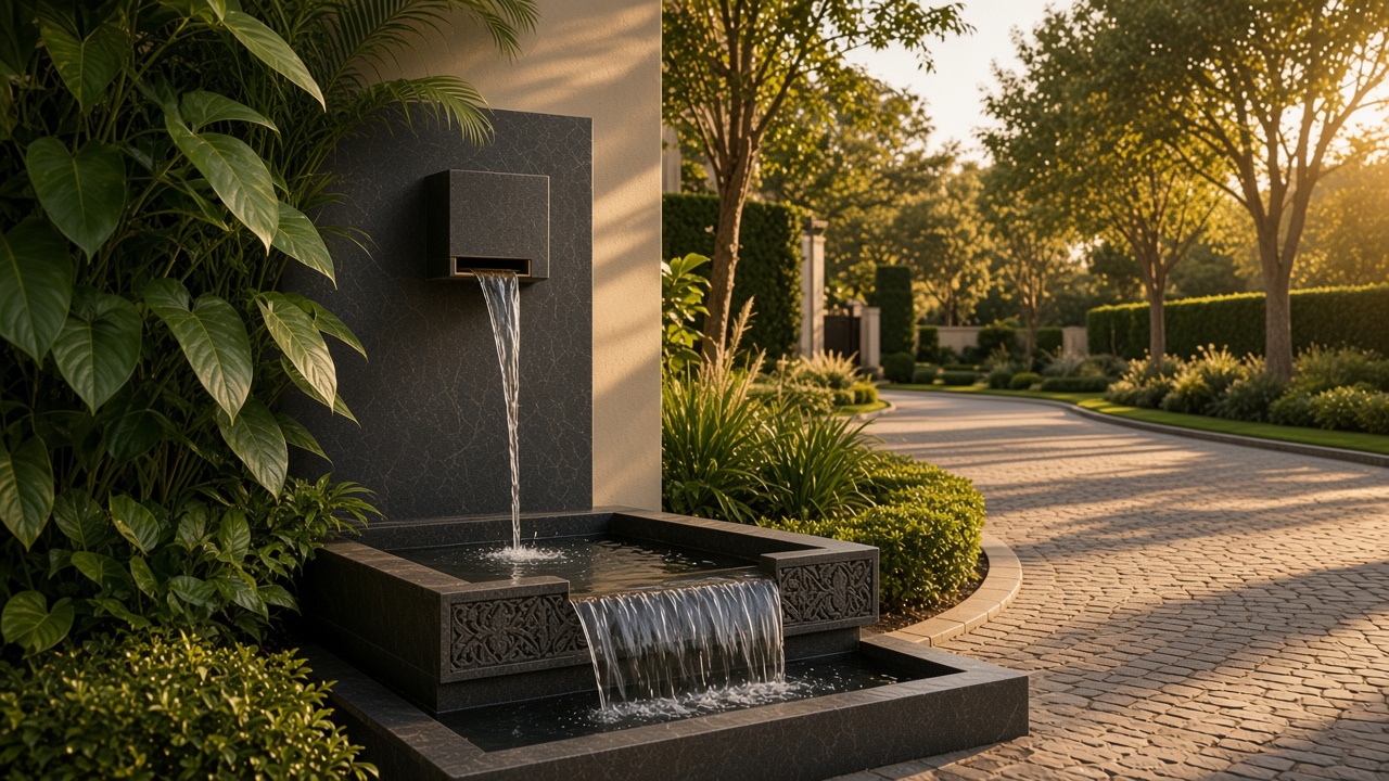 Entrance fountain