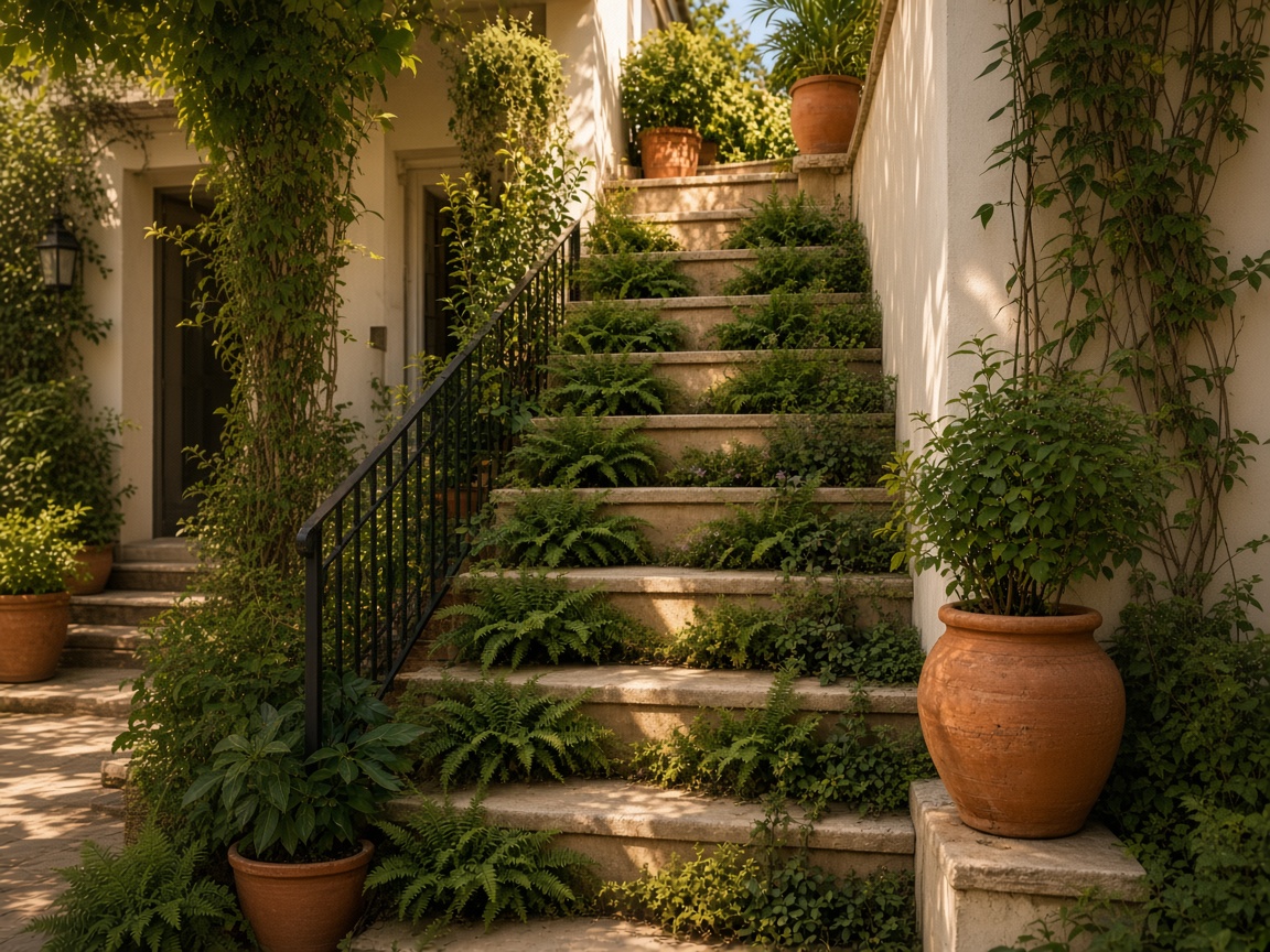 Terrace stair garden